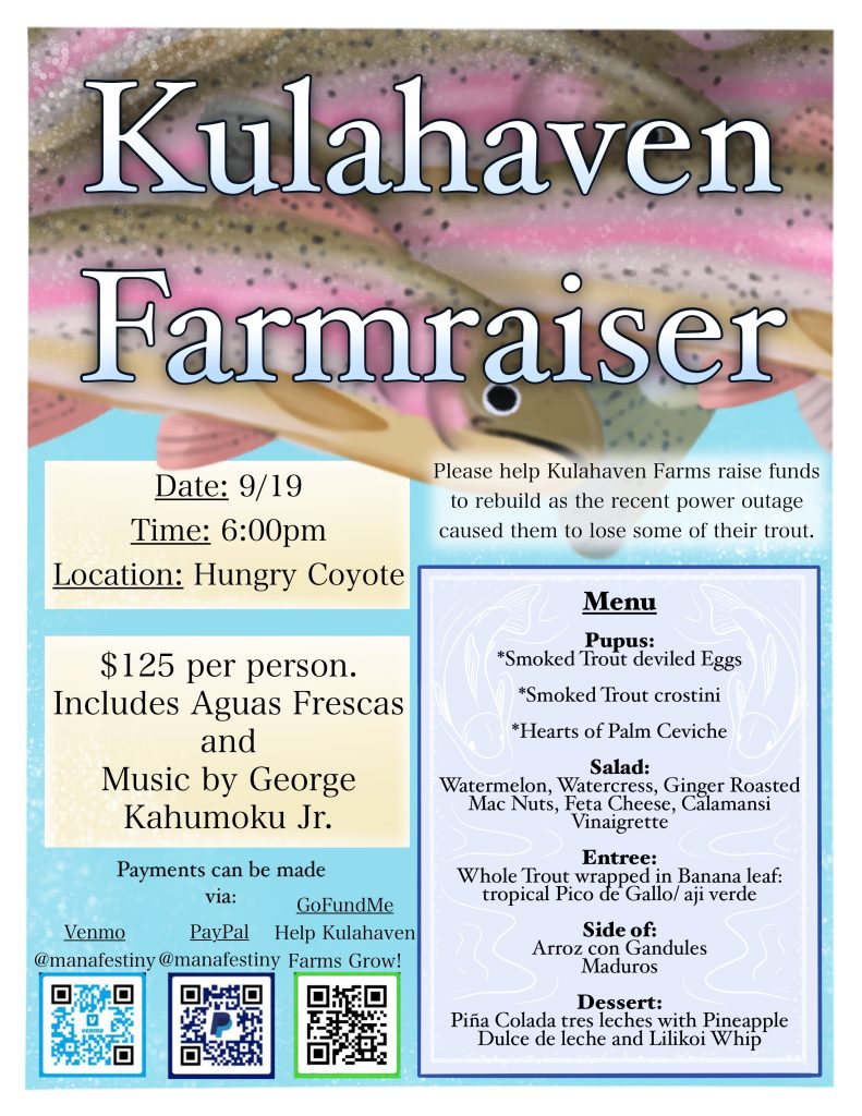 KulaHaven Farmraiser Benefit Dinner